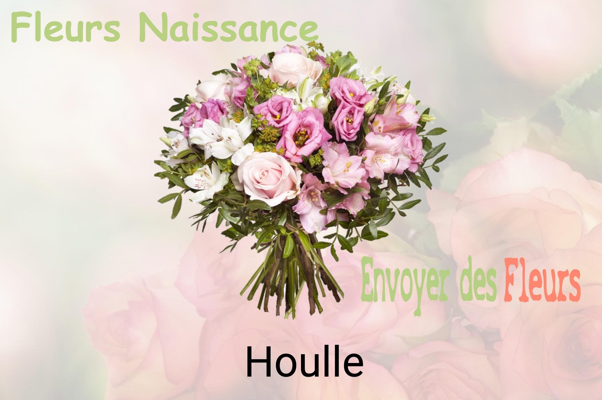 Bouquet de fleurs de naissance livré à Houlle